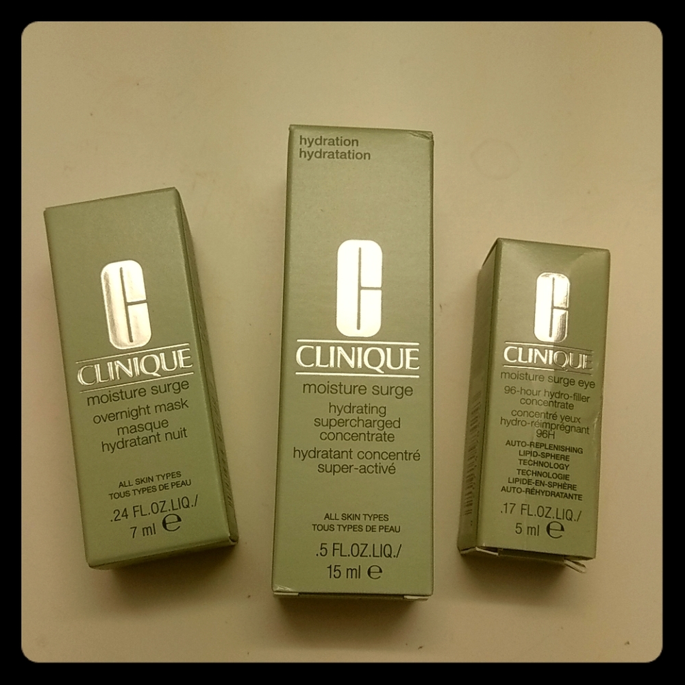 Clinique moisture surge sample set - new with box